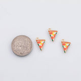 18K Gold PVD Pizza charm - Tarnish Resistant