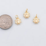 18K Gold PVD Saint benedict san benito charm - Tarnish Resistant