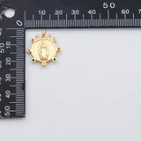 18K Gold PVD Mary saint charm multicolor - Tarnish Resistant