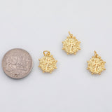 18K Gold PVD Ancient Roman Coin charm - Tarnish Resistant