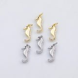 18K Gold PVD Seahorse sea horse charm s Charms Charms - Tarnish Resistant