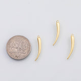 18K Gold PVD Italian horn charm Charms - Tarnish Resistant