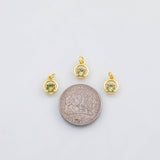 18K Gold PVD Peridot charm s Charms Charms - Tarnish Resistant