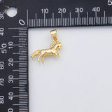 18K Gold PVD Horse charm Charm s Charms - Tarnish Resistant