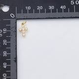 18K Gold PVD Cross charm Charm s Charms - Tarnish Resistant