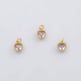 18K Gold PVD Dainty Heart charm s Charms - Tarnish Resistant