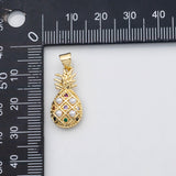 18K Gold PVD Pineapple fruit charm Ocean Beach charm s Charms - Tarnish Resistant