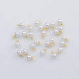 18K Gold PVD Pearl charms Ocean Beach charm s Charms - Tarnish Resistant