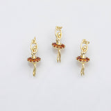 18K Gold PVD Ballerina dancer charm Charm s Charms - Tarnish Resistant
