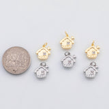 18K Gold PVD House home charm - Tarnish Resistant
