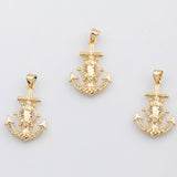 18K Gold PVD Anchor charm - Tarnish Resistant