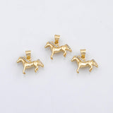 18K Gold PVD Horse charm - Tarnish Resistant
