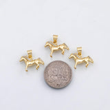 18K Gold PVD Horse charm - Tarnish Resistant