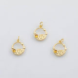18K Gold PVD Mountain scene charm - Tarnish Resistant
