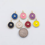 18K Gold PVD Star Enamel charm - Tarnish Resistant