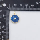 18K Gold PVD Star Enamel charm - Tarnish Resistant