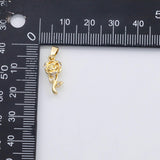 18K Gold PVD Flower charm Charm s Charms - Tarnish Resistant