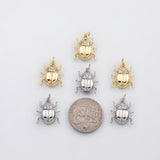18K Gold PVD Beetle Bug charm - Tarnish Resistant