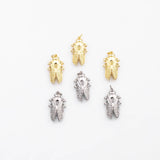 18K Gold PVD Cicada charm insect bug charm - Tarnish Resistant