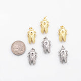 18K Gold PVD Cicada charm insect bug charm - Tarnish Resistant