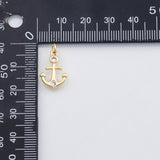 18K Gold PVD Anchor charm - Tarnish Resistant