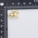 18K Gold PVD Horse charm - Tarnish Resistant