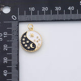 18K Gold PVD Yin Yang yinyang day night charm - Tarnish Resistant