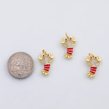 18K Gold PVD Lobster charm crawfish charm - Tarnish Resistant