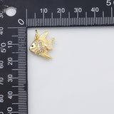 18K Gold PVD Angel fish charm - Tarnish Resistant