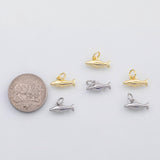 18K Gold PVD Shark charm fish charm - Tarnish Resistant