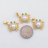 18K Gold PVD Crab charm - Tarnish Resistant