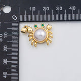 18K Gold PVD Crab charm - Tarnish Resistant