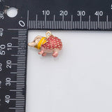 18K Gold pvd Porcupine Hedge Hog charm - Tarnish Resistant