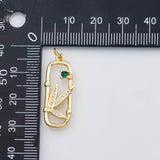 18K Gold PVD Dragonfly may fly charm - Tarnish Resistant