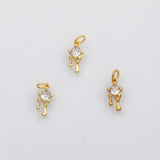18K Gold PVD Sacred heart bleeding melting heart charm - Tarnish Resistant
