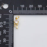 18K Gold PVD Sacred heart bleeding melting heart charm - Tarnish Resistant