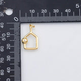 18K Gold PVD Pickleball Racket Charm Pickle ball Charm s Charms - Tarnish Resistant
