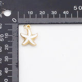 18K Gold PVD Starfish star fish charm Charm s Charms - Tarnish Resistant