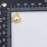 18K Gold PVD Beetle ladybug charm Charm s Charms - Tarnish Resistant