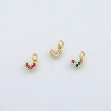 18K Gold PVD Heart charm Charm s Charms - Tarnish Resistant