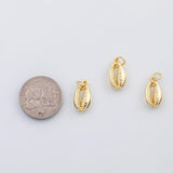 18K Gold PVD Puka shell ocean beach charm s Charms - Tarnish Resistant