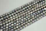 Natural Larvikite Marble Labradorite AB faceted Round 4mm, 6mm, 8mm, 10mm, 12mm, 14mm- Wholesale Bulk or Single Strand! AAA Quality