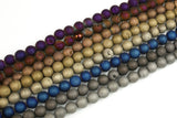 DRUZY AGATE Beads-8 Colors-- Round 8mm, 10mm, 12mm. Full Strand.