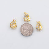 18K Gold PVD Sea shell nautilus Charm ocean beach charms s Charms - Tarnish Resistant