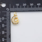 18K Gold PVD Sea shell nautilus Charm ocean beach charms s Charms - Tarnish Resistant