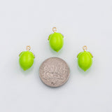 18K Gold PVD Lemon Lime charm enamel charms s Charms - Tarnish Resistant