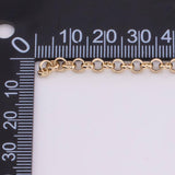 18k Gold Filled Rolo chain 4mm Unfinished Chain by the yard