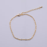 18K Gold Filled Charm Bar Bracelet Sun Burst Star Burst Figaro Italian 2.5mm