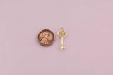 Key charm 18k Gold Filled charm bar charms for bracelets and necklaces minimalist cz pave silver for jewelry making diy