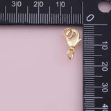 4pc Gold Filled Lobster Clasp 10mm 12mm 14mm charm bar charms for bracelets and necklaces minimalist cz pave silver for jewelry making diy